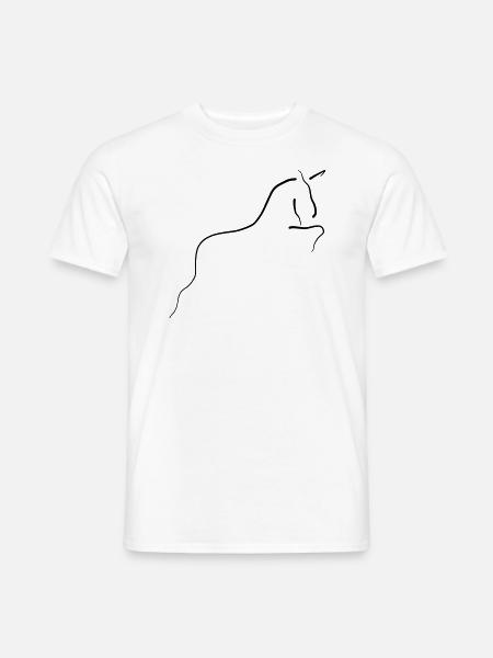 Einhorn 7 - Männer T-Shirt - Weiß