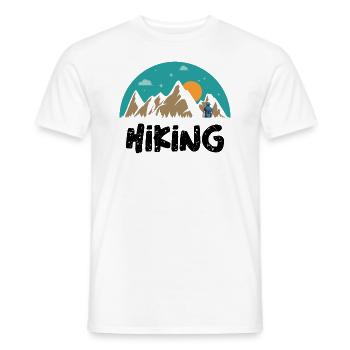 Randonnée Nature Nature Nature Camping Randonnée - T-shirt homme - blanc - Devant - AI Model Male 178 dark (178cm)