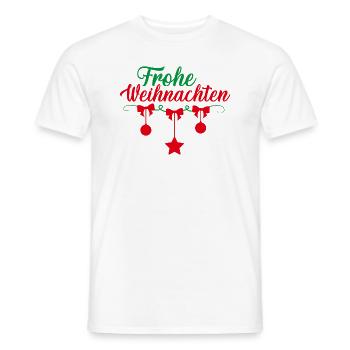 weihnachten - Männer T-Shirt - Weiß - Vorne - AI Model Male 178 dark (178cm)