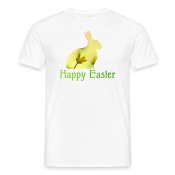 Joyeuses Pâques - T-shirt homme - blanc - Devant - AI Model Male 178 dark (178cm)