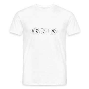 böses hasi - Männer T-Shirt - Weiß - Vorne - AI Model Male 178 dark (178cm)