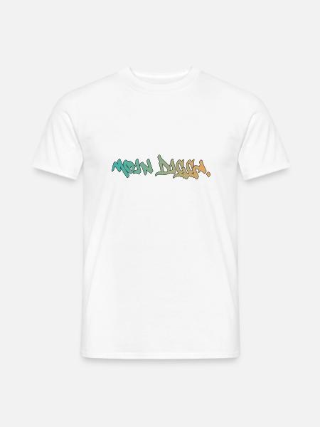 Moin Digga Schriftzug #001 - Männer T-Shirt - Weiß