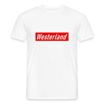 Westerland - Slogan - Deutschland - Germany - Sylt - Männer T-Shirt - Weiß - Vorne - AI Model Male 178 dark (178cm)