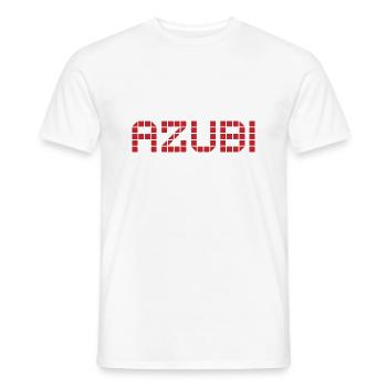 Azubi Tshirt 2 23 rot - Männer T-Shirt - Weiß - Vorne - AI Model Male 178 dark (178cm)