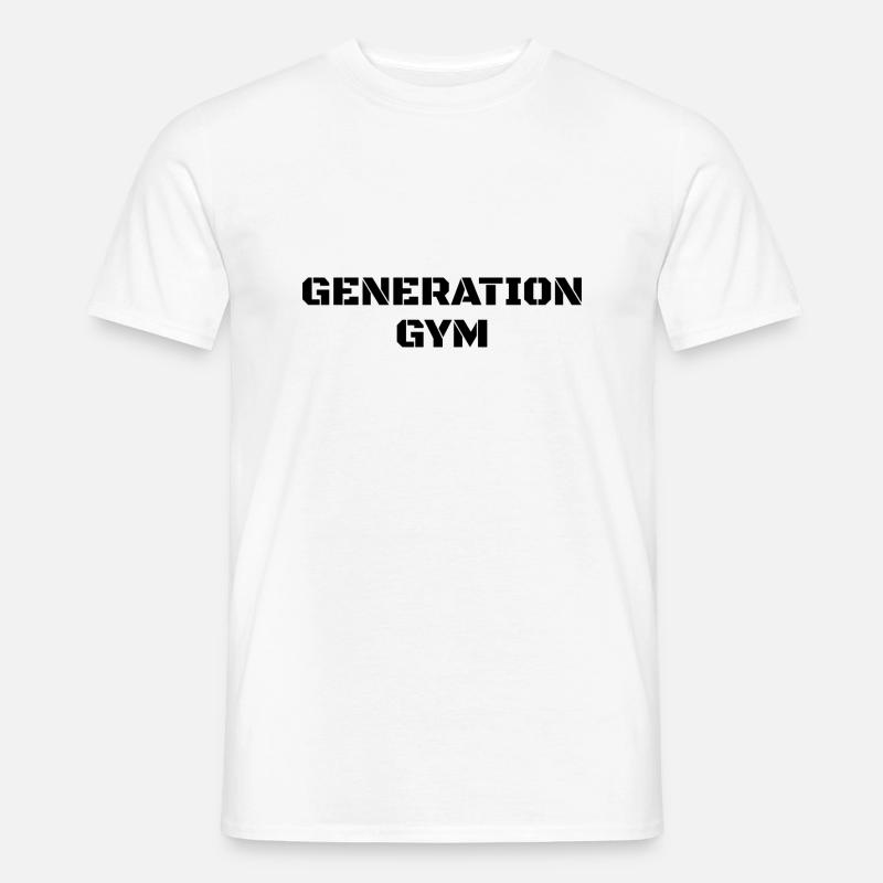 Generation GYM - Männer T-Shirt - Weiß