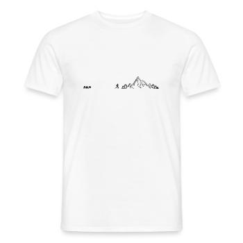 Trail Running Sports - Men's T-Shirt - white - Front - AI Model Male 178 dark (178cm)