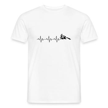 VTT Sports Vélo - T-shirt homme - blanc - Devant - AI Model Male 178 dark (178cm)