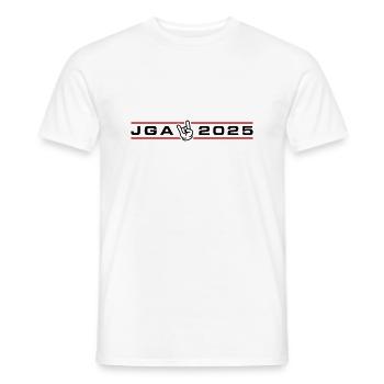JGA 2025 Junggesellen Party - Männer T-Shirt - Weiß - Vorne - AI Model Male 178 dark (178cm)