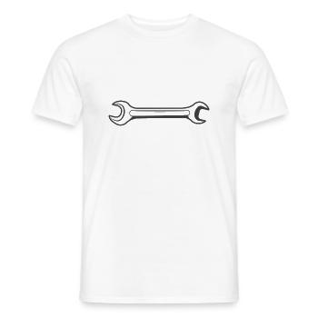 Maul Ringschlüssel - Männer T-Shirt - Weiß - Vorne - AI Model Male 178 dark (178cm)