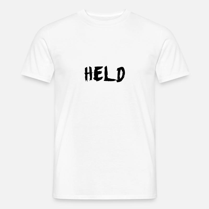 Held - Männer T-Shirt - Weiß