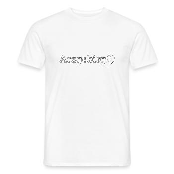 Erzgebirge Heimat Liebe - Männer T-Shirt - Weiß - Vorne - AI Model Male 178 dark (178cm)