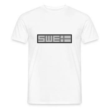 Tactique suédoise - T-shirt homme - blanc - Devant - AI Model Male 178 dark (178cm)