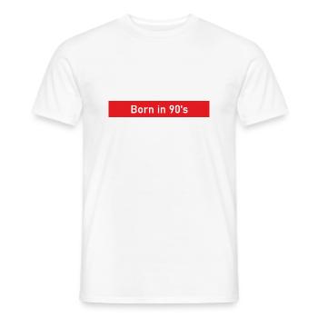 Geboren in den 90er Jahren - Männer T-Shirt - Weiß - Vorne - AI Model Male 178 dark (178cm)