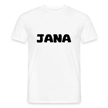 Name - Jana - Männer T-Shirt - Weiß - Vorne - AI Model Male 178 dark (178cm)