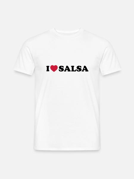 I love salsa - Men's T-Shirt - white