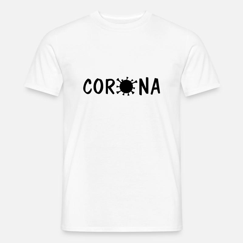 corona virus - Männer T-Shirt - Weiß