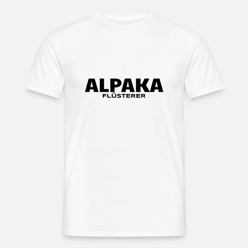 alpaka flüsterer - Männer T-Shirt - Weiß