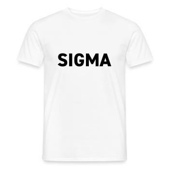 Sigma Dark Pack Rank - Männer T-Shirt - Weiß - Vorne - AI Model Male 178 dark (178cm)