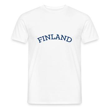 Finlande - Suomi - Helsinki - finnois - Finlande - T-shirt homme - blanc - Devant - AI Model Male 178 dark (178cm)