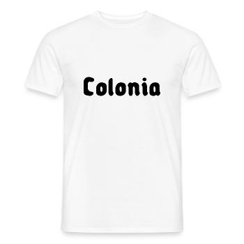 Colonia - Männer T-Shirt - Weiß - Vorne - AI Model Male 178 dark (178cm)