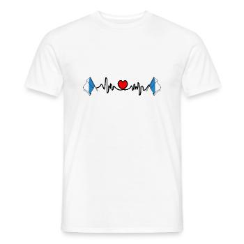 Herzfrequenz-Cardio für Zürich Schweiz - Männer T-Shirt - Weiß - Vorne - AI Model Male 178 dark (178cm)