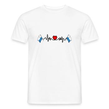 Herzfrequenz-Cardio für Luzern, Schweiz - Männer T-Shirt - Weiß - Vorne - AI Model Male 178 dark (178cm)