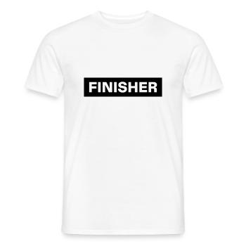 FINISHER - Männer T-Shirt - Weiß - Vorne - AI Model Male 178 dark (178cm)