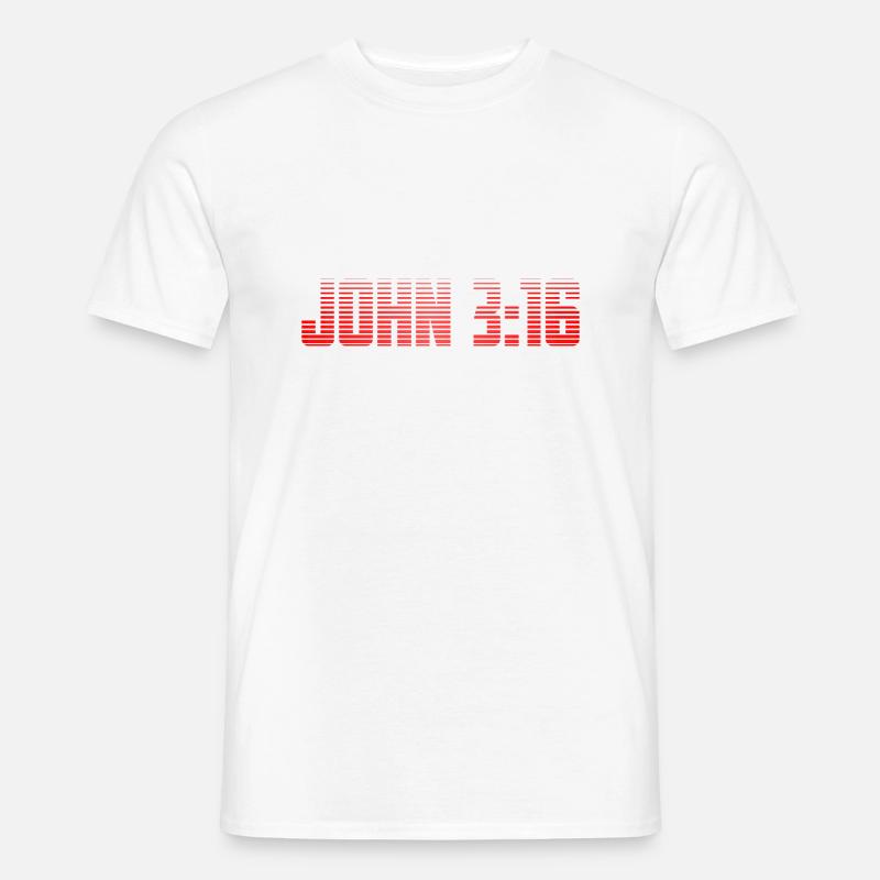 JOHANNES 3 16 TITEL - Männer T-Shirt - Weiß