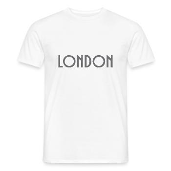 London - Men's T-Shirt - white - Front - AI Model Male 178 dark (178cm)