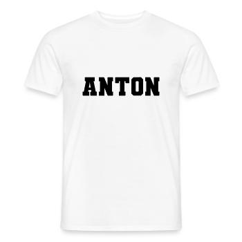 Nom - Anton - T-shirt homme - blanc - Devant - AI Model Male 178 dark (178cm)