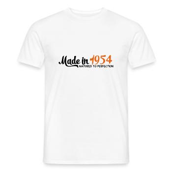 1954 - Men's T-Shirt - white - Front - AI Model Male 178 dark (178cm)
