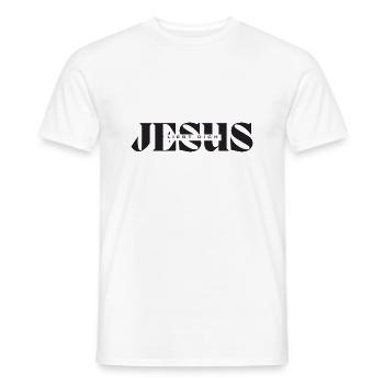 Jesus liebt dich - Männer T-Shirt - Weiß - Vorne - AI Model Male 178 dark (178cm)