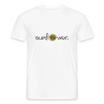 Sunflowers - sunflower - Men's T-Shirt - white - Front - AI Model Male 178 dark (178cm)