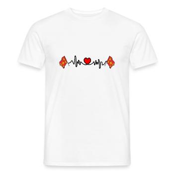 Herzfrequenz-Cardio für Poitou Charentes - Männer T-Shirt - Weiß - Vorne - AI Model Male 178 dark (178cm)