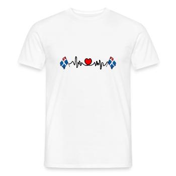 Herzfrequenz-Cardio für die Insel Kreta - Männer T-Shirt - Weiß - Vorne - AI Model Male 178 dark (178cm)