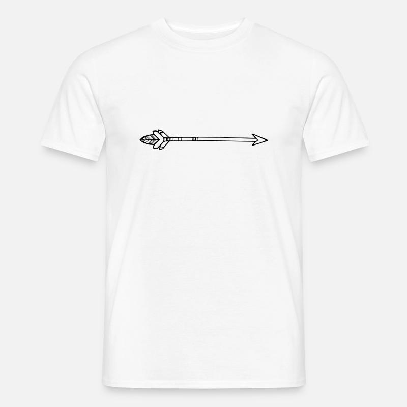 pfeil - Männer T-Shirt - Weiß