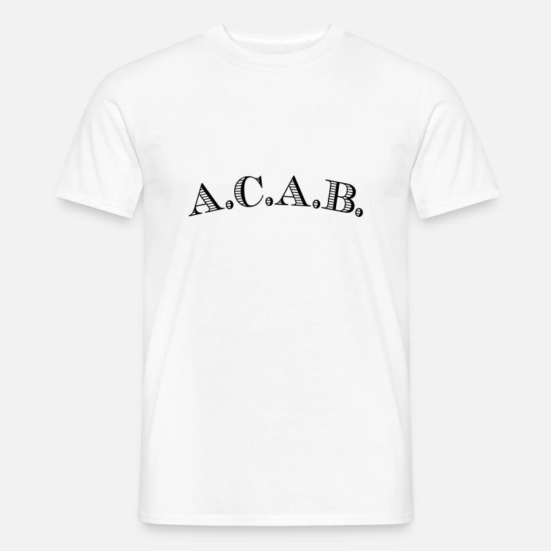 ACAB - Männer T-Shirt - Weiß