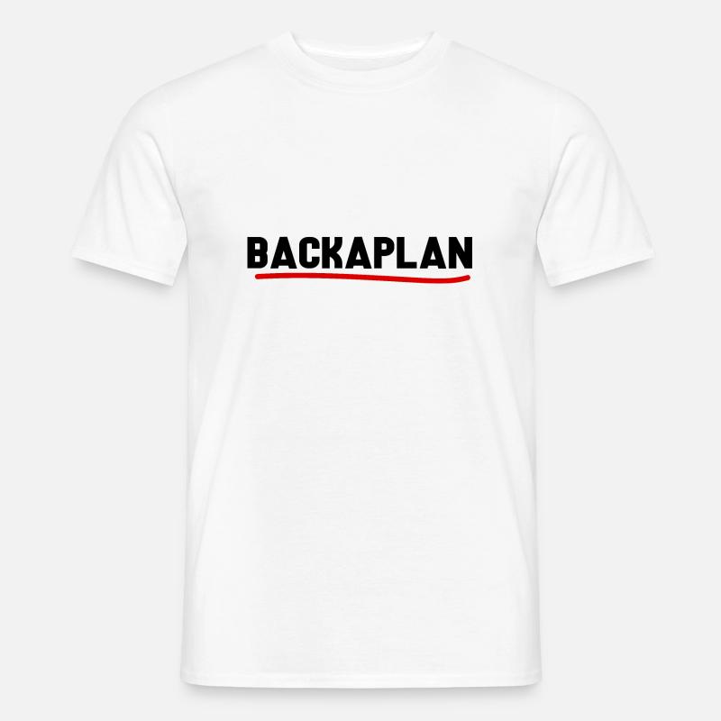 Backaplan - T-shirt homme - blanc