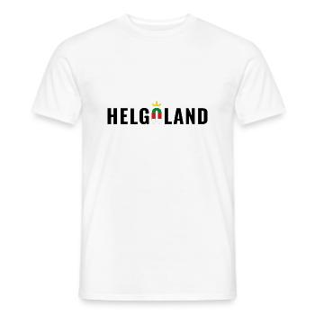 Insel Helgoland Schriftzug - Männer T-Shirt - Weiß - Vorne - AI Model Male 178 dark (178cm)