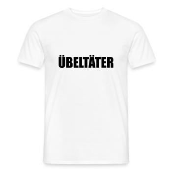 Übeltäter - Männer T-Shirt - Weiß - Vorne - AI Model Male 178 dark (178cm)