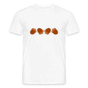 Glands - T-shirt homme - blanc - Devant - AI Model Male 178 dark (178cm)