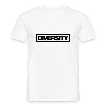 Typo Diversity Kontur 1C - Männer T-Shirt - Weiß - Vorne - AI Model Male 178 dark (178cm)