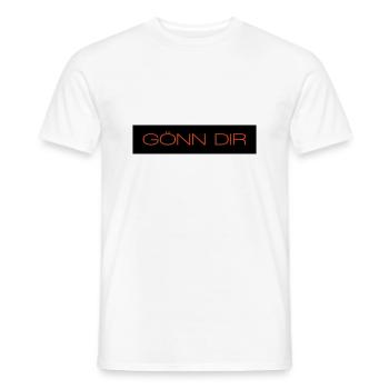 Goenn dir - 2 Farben - Männer T-Shirt - Weiß - Vorne - AI Model Male 178 dark (178cm)