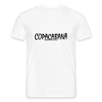 copacabana acab black - Men's T-Shirt - white - Front - AI Model Male 178 dark (178cm)