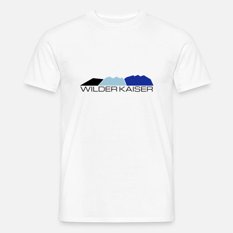 Wilder Kaiser - Männer T-Shirt - Weiß