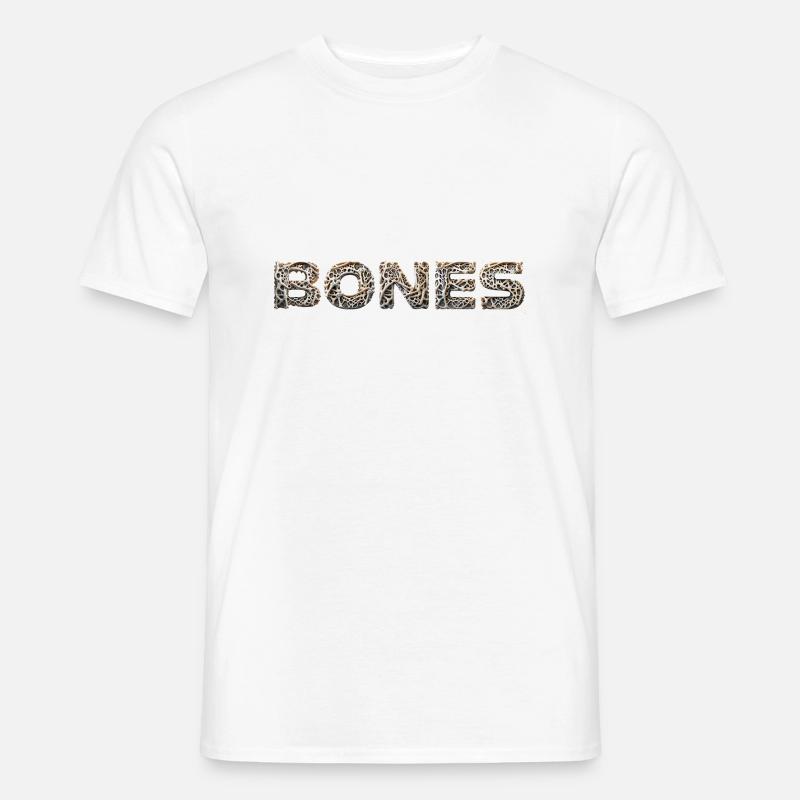 BONES knochen realistisch - Männer T-Shirt - Weiß