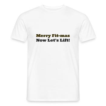 Merry Fit Mas T-Shirt Design - Männer T-Shirt - Weiß - Vorne - AI Model Male 178 dark (178cm)