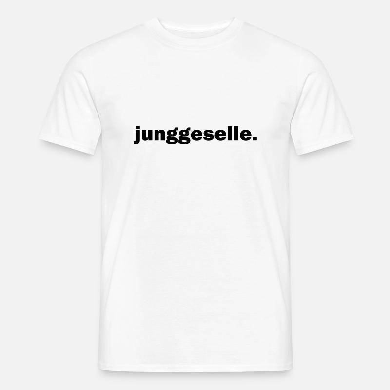 Junggeselle - Männer T-Shirt - Weiß