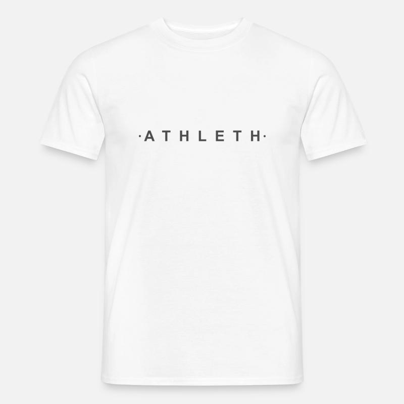 ATHLET - Männer T-Shirt - Weiß
