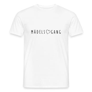 maedels gang herz design - Männer T-Shirt - Weiß - Vorne - AI Model Male 178 dark (178cm)